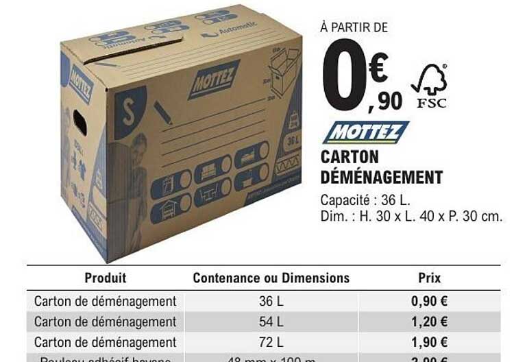 MOTTEZ CARTON DÉMÉNAGEMENT