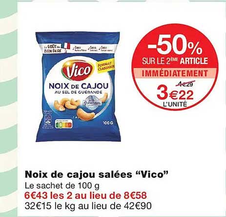 Noix de cajou salées “Vico”