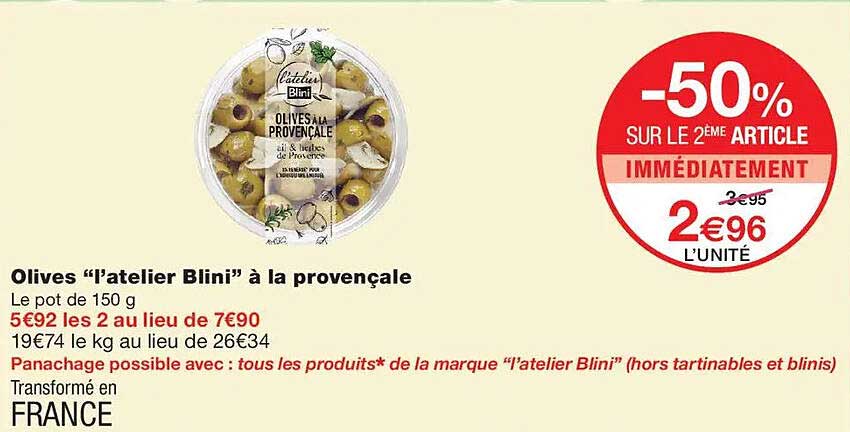 Olives “l’atelier Blini” à la provençale