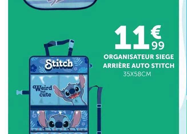 ORGANISATEUR SIEGE ARRIERE AUTO STITCH 35X58CM