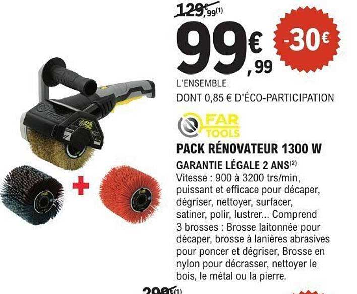 PACK RÉNOVATEUR 1300 W