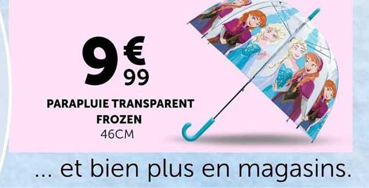 PARAPLUIE TRANSPARENT FROZEN 46CM