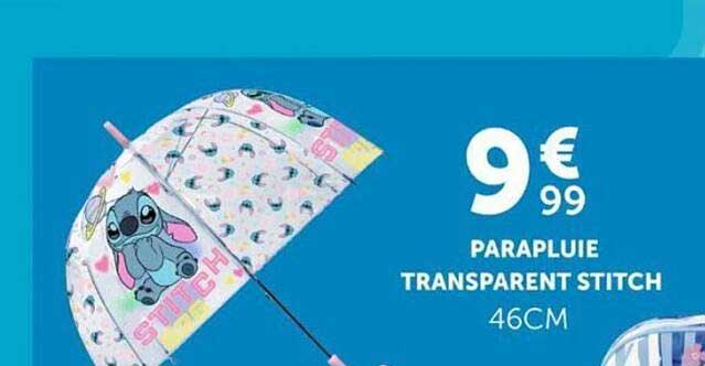 PARAPLUIE TRANSPARENT STITCH 46CM