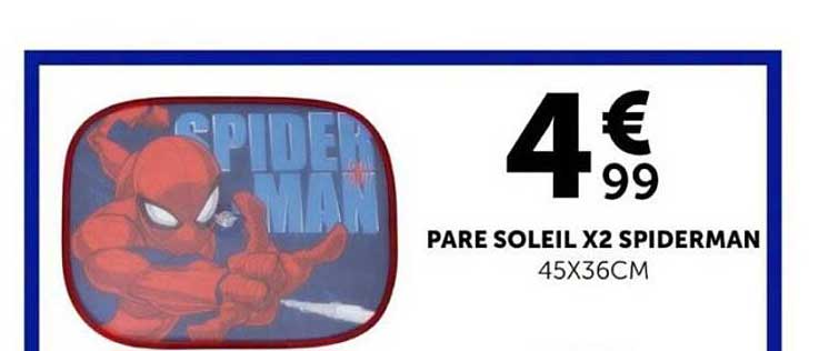 PARE SOLEIL X2 SPIDERMAN 45X36CM