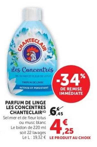 PARFUM DE LINGE LES CONCENTRES CHANTECLAIR