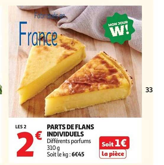 PARTS DE FLANS INDIVIDUELS