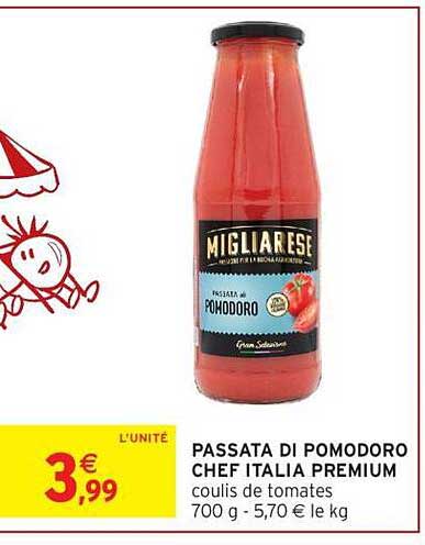 PASSATA DI POMODORO CHEF ITALIA PREMIUM
