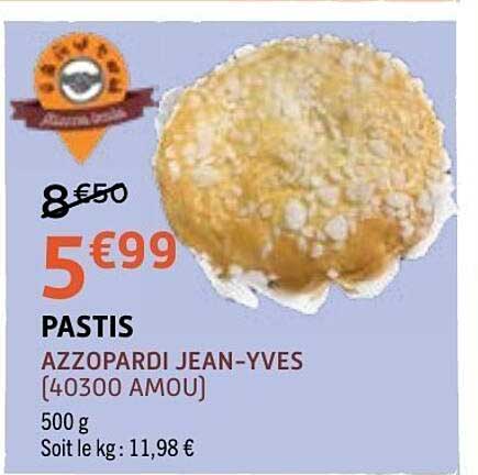 PASTIS AZZOPARDI JEAN-YVES [40300 AMOU]