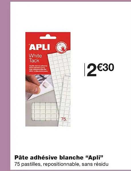 Pâte adhésive blanche “Apli”
