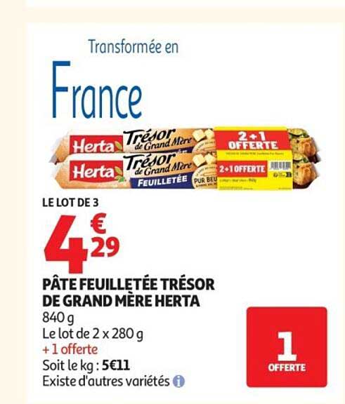 PÂTE FEUILLETÉE TRÉSOR DE GRAND MÈRE HERTA