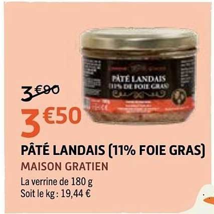 PÂTÉ LANDAIS (11% FOIE GRAS)