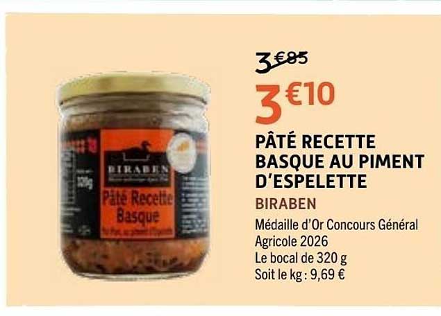 PÂTÉ RECETTE BASQUE AU PIMENT D’ESPELETTE
