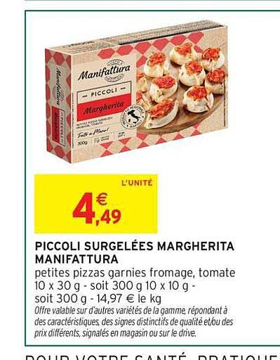 PICCOLI SURGELÉES MARGHERITA MANIFATTURA