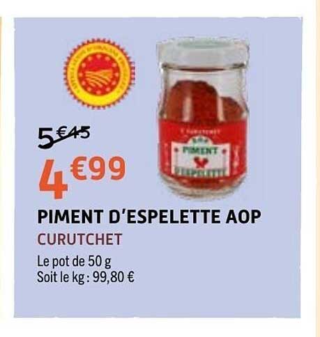 PIMENT D'ESPELETTE AOP CURUTCHET