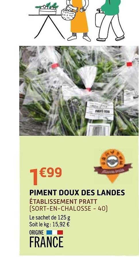 PIMENT DOUX DES LANDES ÉTABLISSEMENT PRATT [SORT-EN-CHALOSSE - 40]