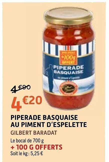 PIPERADE BASQUAISE AU PIMENT D’ESPELETTE