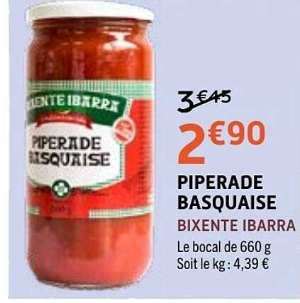 PIPERADE BASQUAISE BIXENTE IBARRA