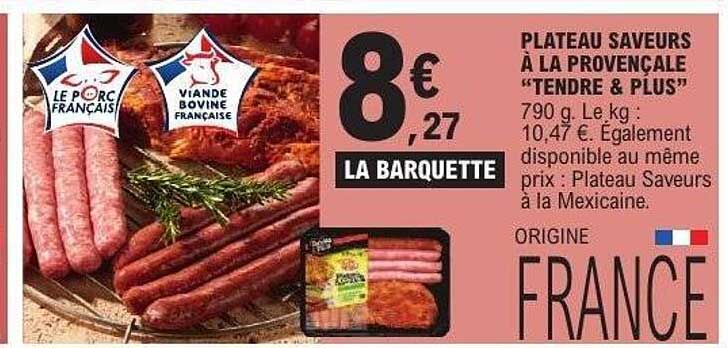 PLATEAU SAVEURS À LA PROVENCALE "TENDRE & PLUS"