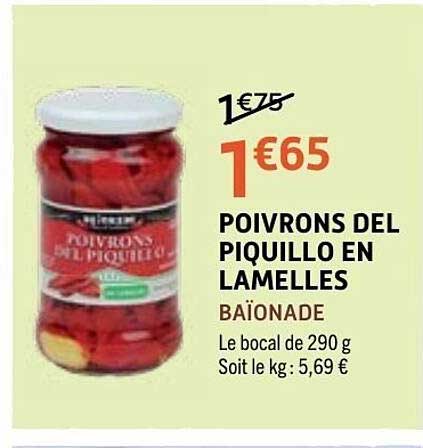 POIVRONS DEL PIQUILLO EN LAMELLES BAYONADE