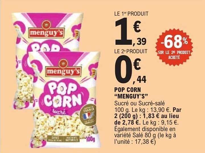 POP CORN "MENGUY'S"