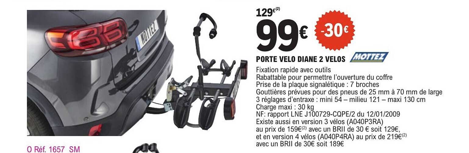 PORTE VELO DIANE 2 VELOS