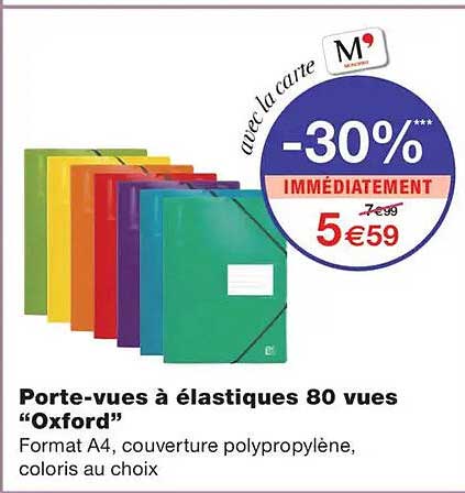 Porte-vues à élastiques 80 vues “Oxford”