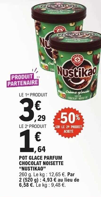 POT GLACE PARFUM CHOCOLAT NOISETTE “NUSTIKAO”