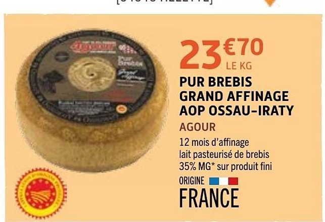 PUR BREBIS GRAND AFFINAGE AOP OSSAU-IRATY