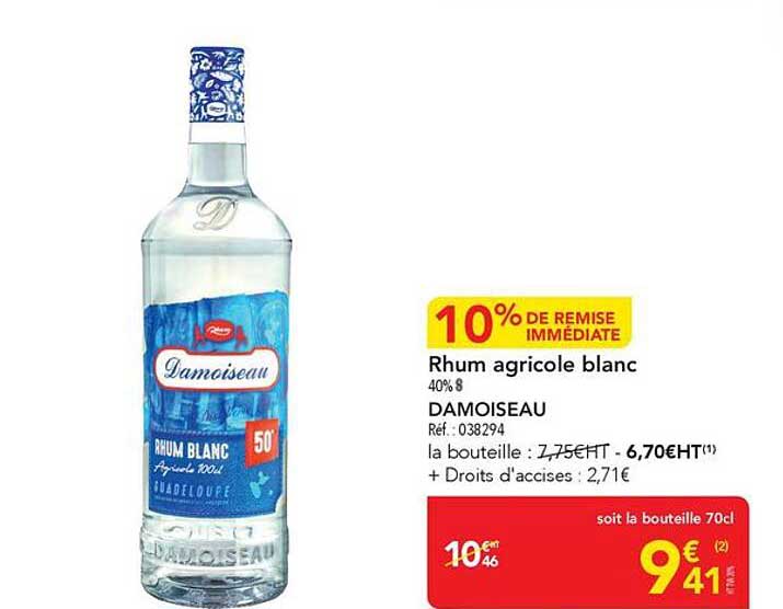 Rhum agricole blanc