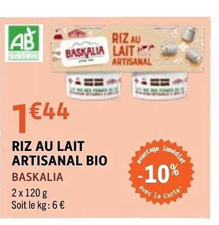 RIZ AU LAIT ARTISANAL BIO BASKALIA