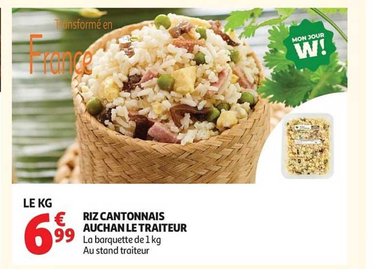 RIZ CANTONNAIS AUCHAN LE TRAITEUR