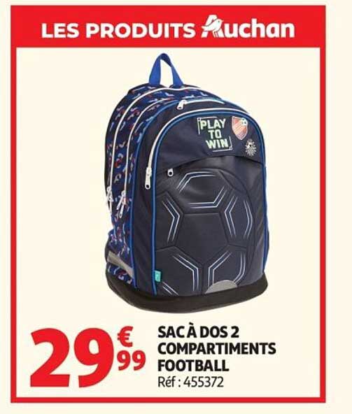 SAC À DOS 2 COMPARTIMENTS FOOTBALL