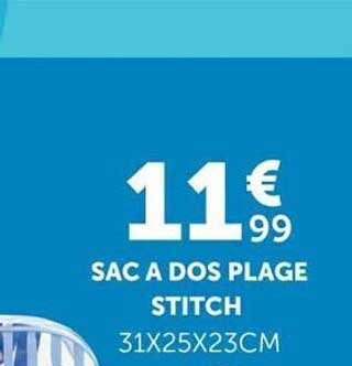 SAC A DOS PLAGE STITCH