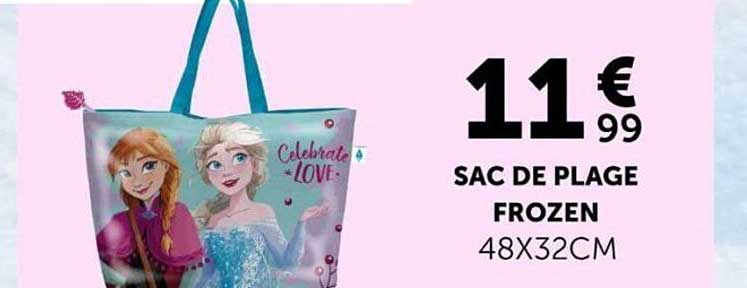 SAC DE PLAGE FROZEN 48X32CM
