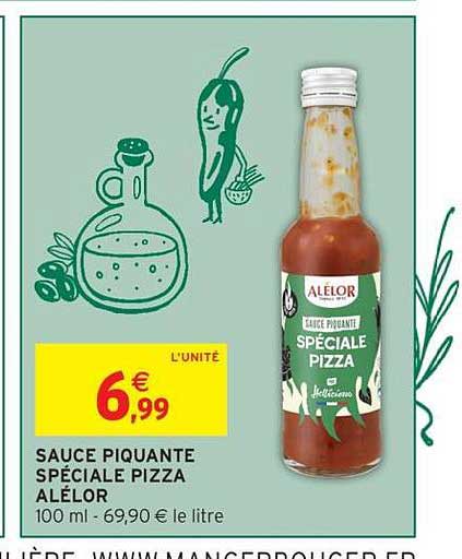 SAUCE PIQUANTE SPÉCIALE PIZZA ALÉLOR