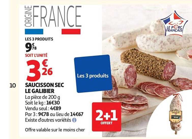 SAUCISSON SEC LE GALIBIER