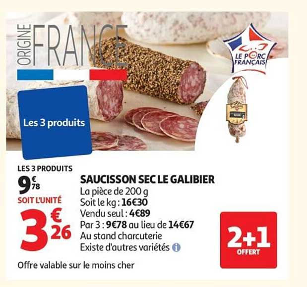 SAUCISSON SEC LE GALIBIER