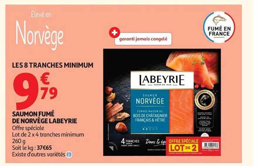 SAUMON FUMÉ DE NORVÈGE LABEYRIE
