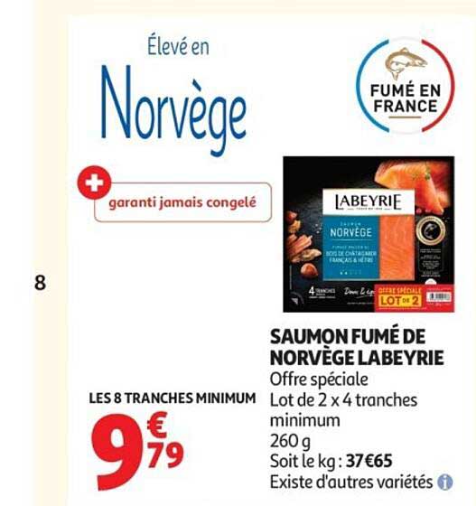 SAUMON FUMÉ DE NORVÈGE LABEYRIE