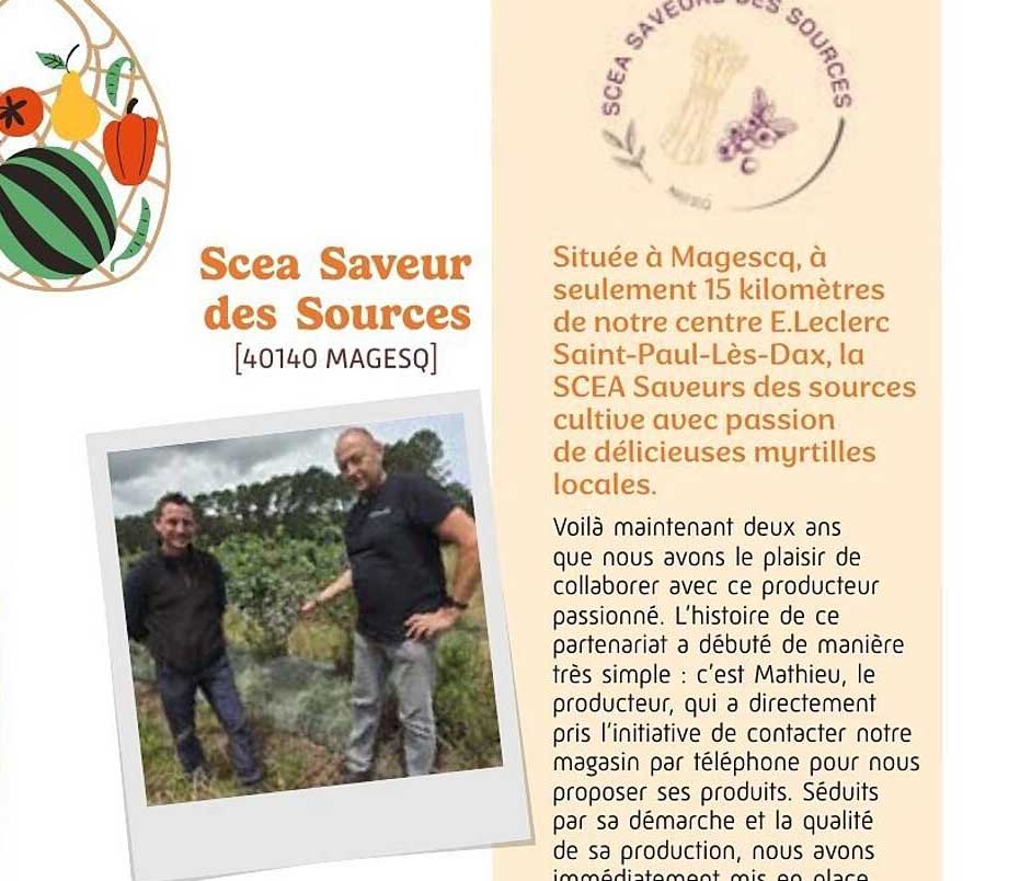 Scea Saveur des Sources