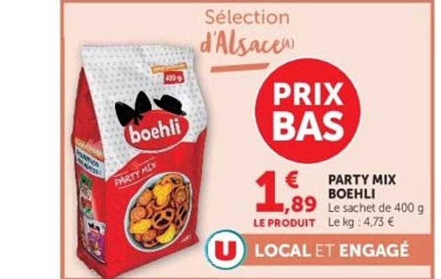 Sélection d'Alsace PRIX BAS PARTY MIX BOEHLI