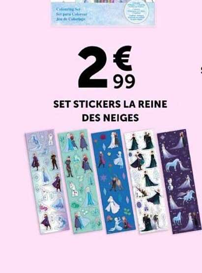 SET STICKERS LA REINE DES NEIGES