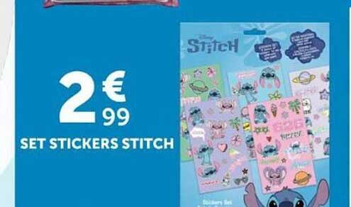 SET STICKERS STITCH