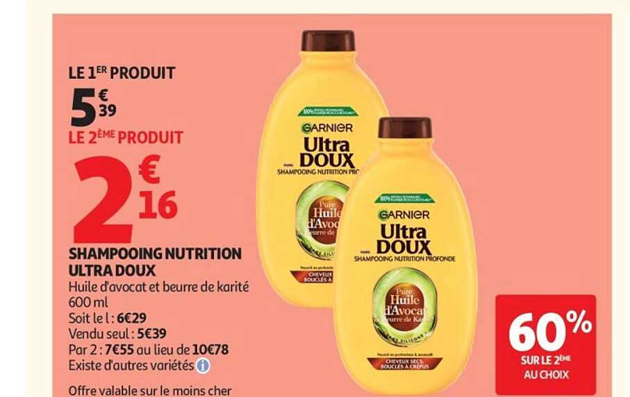 SHAMPOOING NUTRITION ULTRA DOUX