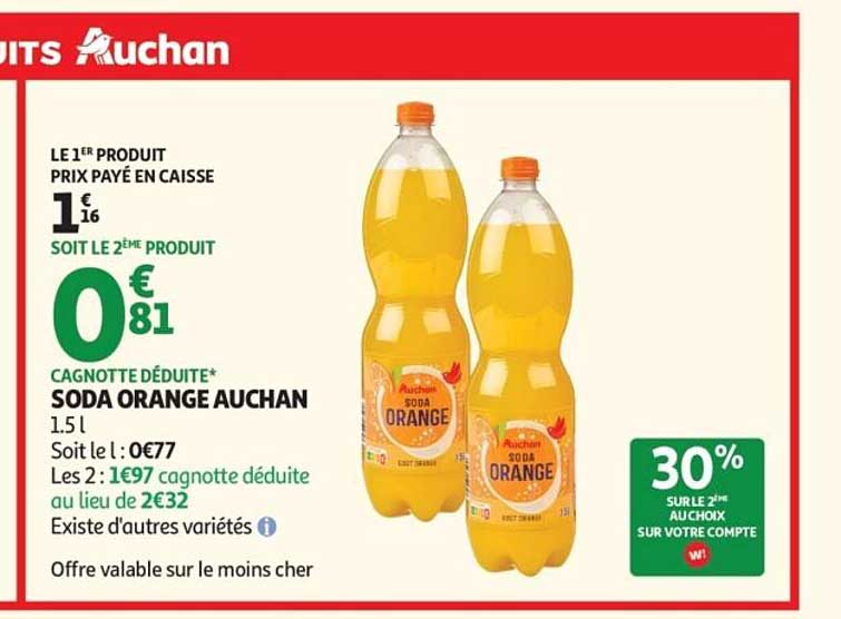 SODA ORANGE AUCHAN