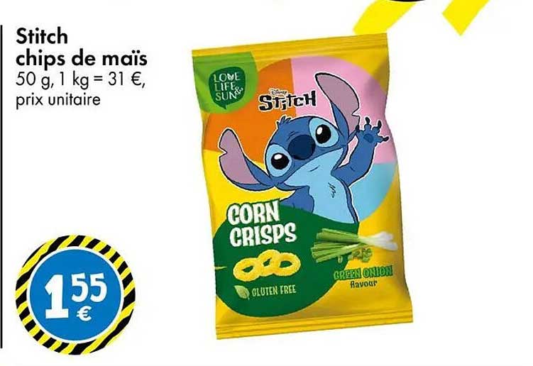 Stitch chips de maïs