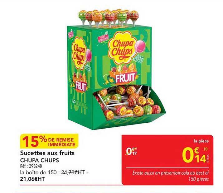 Sucettes aux fruits CHUPA CHUPS