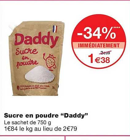 Sucre en poudre “Daddy”