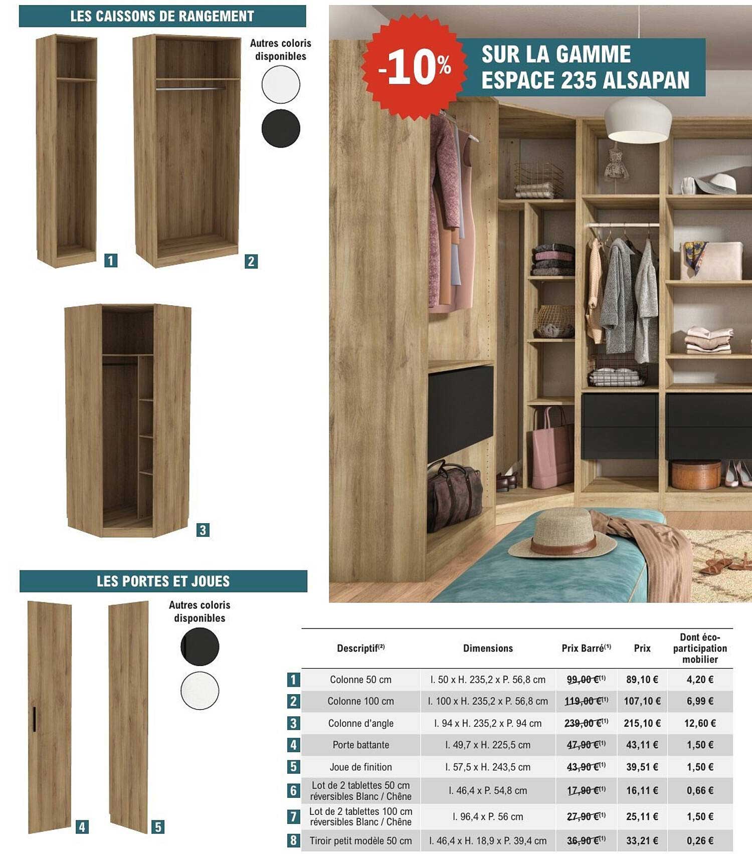 SUR LA GAMME ESPACE 235 ALSAPAN