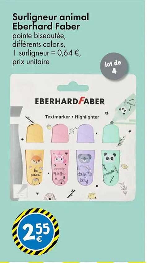 Surligneur animal Eberhard Faber